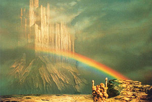 The Rainbow Bridge in Richard Wagner’s Das Rheingold, directed by Otto Schenk (1990)