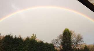 Rainbow over Chestnut Lodge Pet Crematorium