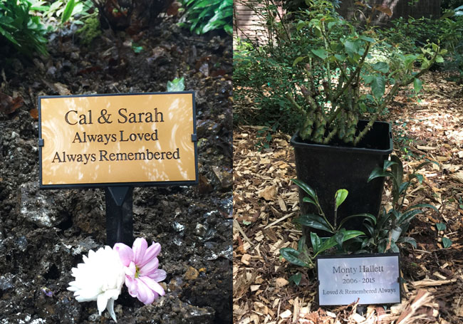 pet memorial plaques