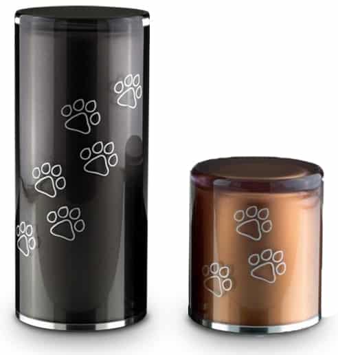 Crystal Paw Print Pet Cremation Urns