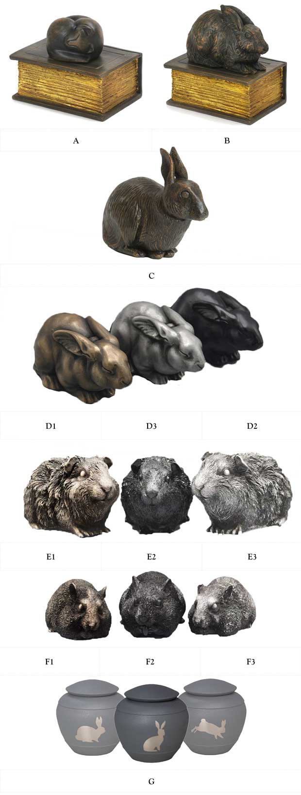 option 13 resin animal statue urns