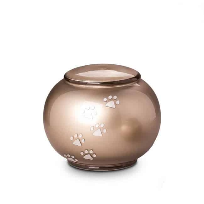 crystal round urn